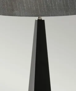 Czarna lampka stołowa z abażurem ASCENT-TL-BLK z serii ASCENT*Sklep Kaja Online