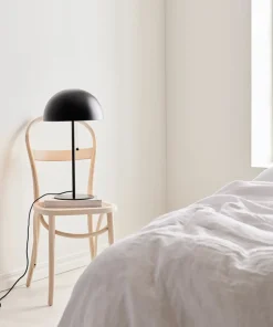 Czarna lampka stołowa z szerokim kloszem 108258 | Kaja Oświetlenie*Sklep Kaja Outlet