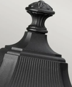 Czarna latarnia cokołowa FE-COTSLN3-L-BK z serii COTSWOLD LANE*Sklep Kaja Flash Sale