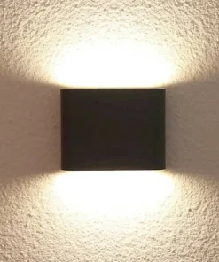 Czarna, ledowa lampa ścienna na elewację LP-1556/1W BK z serii SAP*Sklep Kaja Cheap