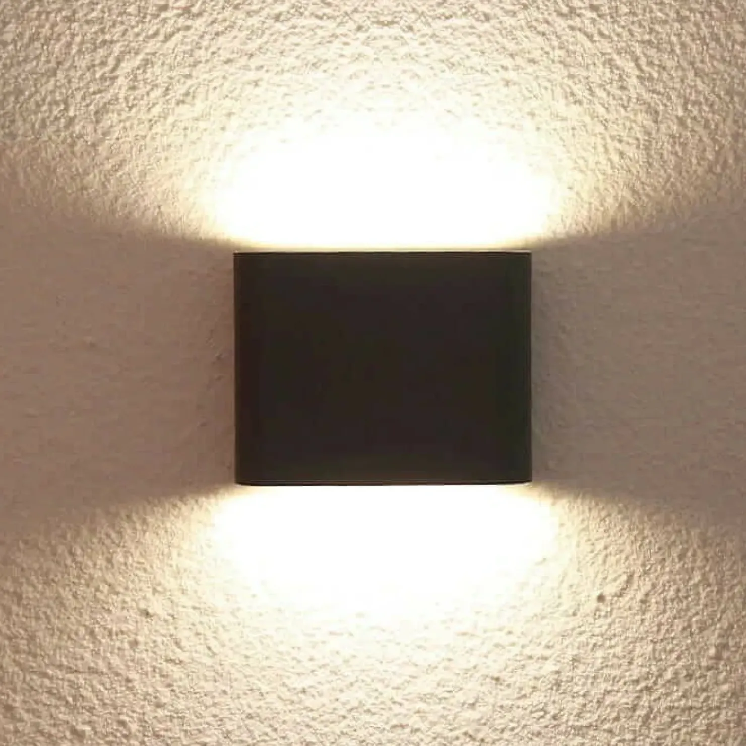 Czarna, ledowa lampa ścienna na elewację LP-1556/1W BK z serii SAP*Sklep Kaja Cheap