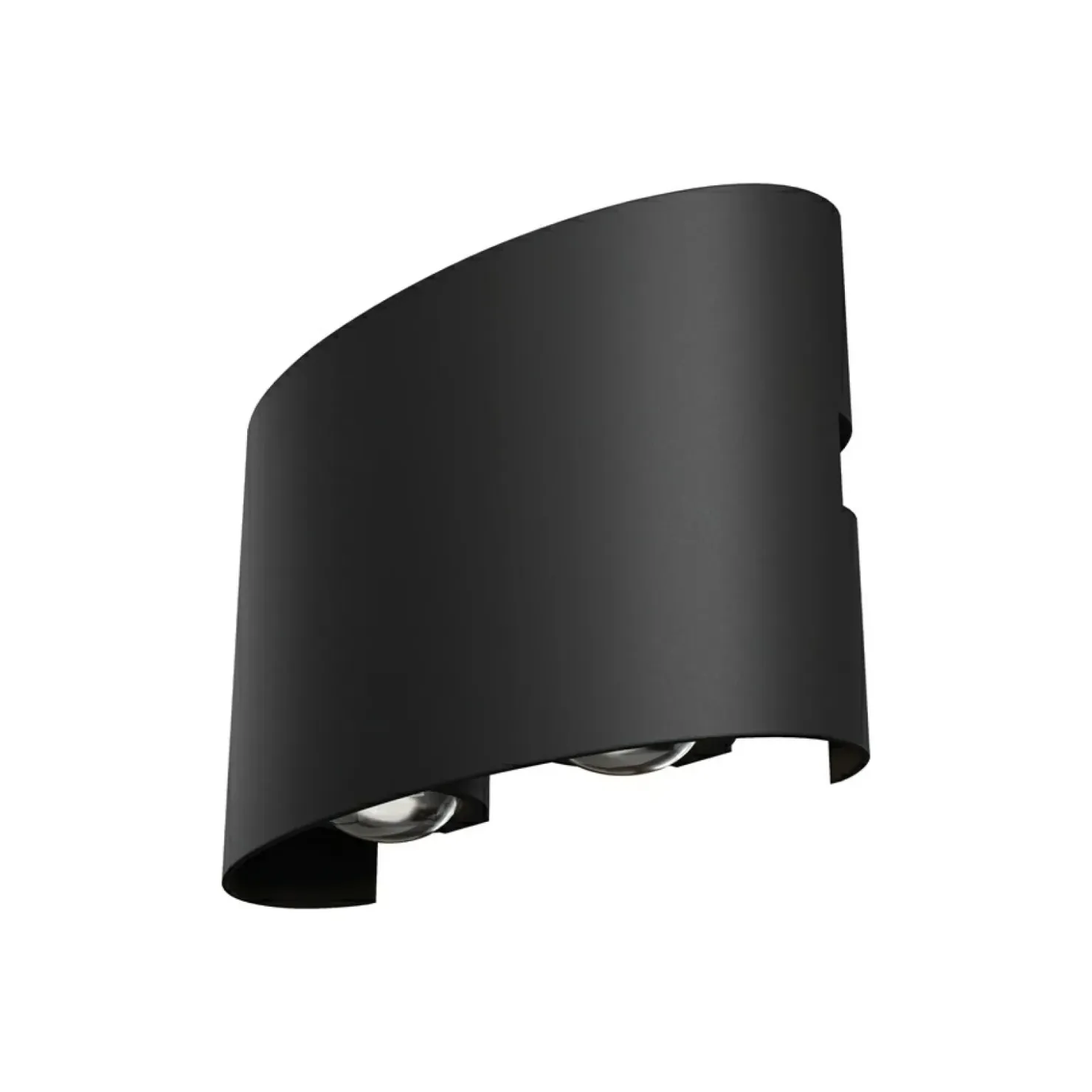Czarna, ledowa lampa ścienna na elewację 12cm O417WL-L4B3K STRATO*Sklep Kaja Shop