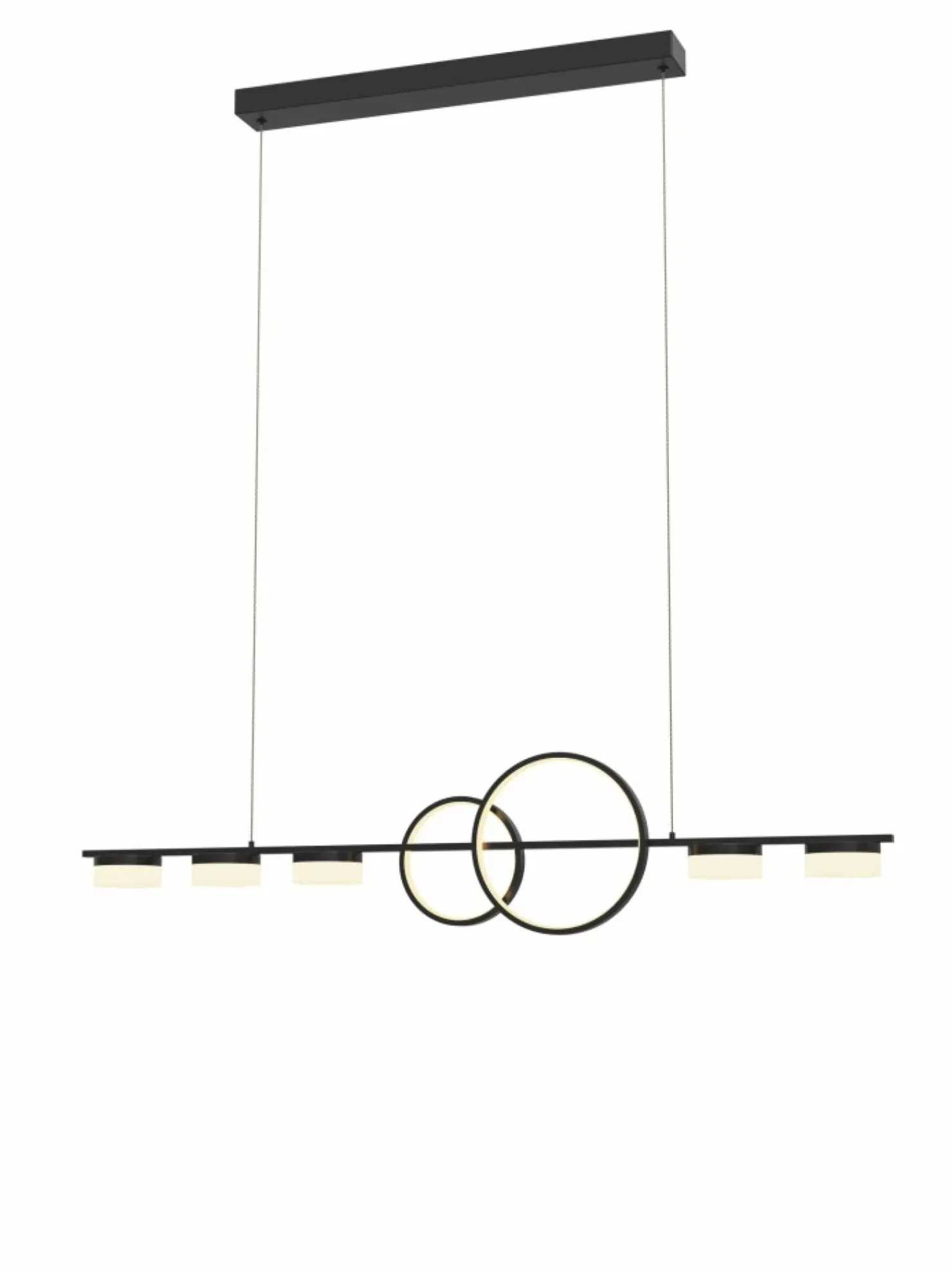 Outlet Sklep Kaja Czarna, ledowa lampa do oświetlenia stołu WF 7030-702 MESSINA | Kaja czarnymat