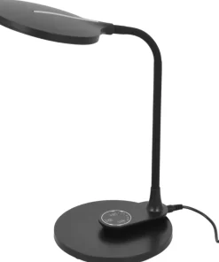 Czarna ledowa lampka biurkowa, ściemniana K-BL1153 z serii GAJA*Sklep Kaja Sale