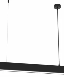 Clearance Sklep Kaja Czarna, liniowa lampa wisząca nad stół 64cm MLP8911 LUNGO | Kaja