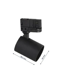Czarna listwa 3-fazowa 2m ze spotami LP-737 BK SET 3F z serii SNOW SET*Sklep Kaja Store