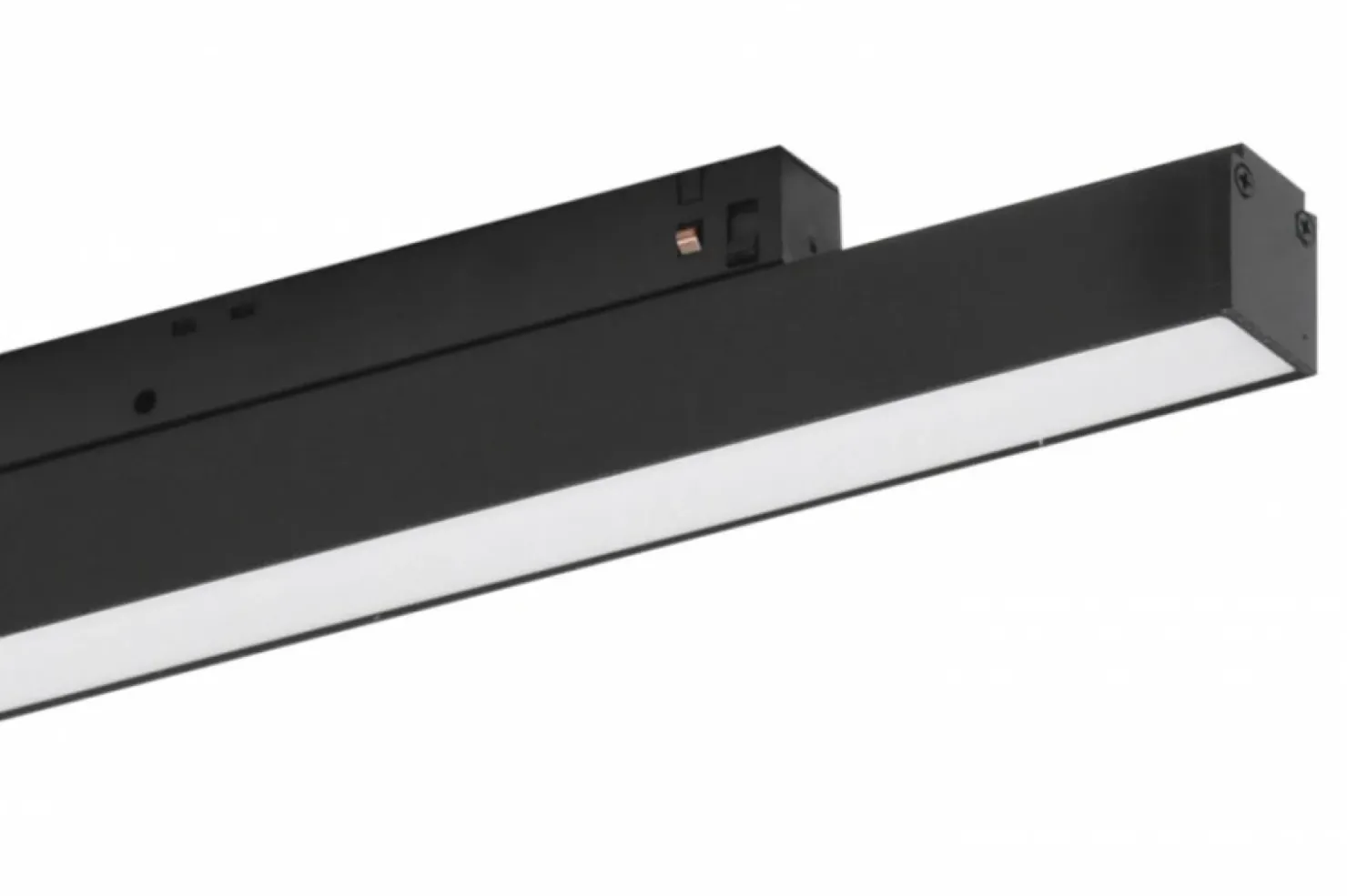Czarna listwa LED do szyny magnetycznej 1-fazowej AZ4605 SAGA | Kaja*Sklep Kaja Store