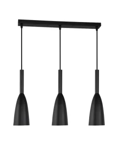 Fashion Sklep Kaja Czarna listwa sufitowa ze zwisami LP-181/3L BK SOLIN | Kaja