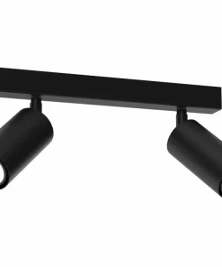 Clearance Sklep Kaja Czarna listwa z reflektorami do kuchni MLP8795 HUDSON BLACK | Kaja