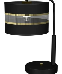 Czarna, niebanalna lampa stołowa z abażurem MLP7343 z serii ULTIMO | Kaja Oświet*Sklep Kaja Clearance