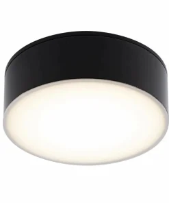 Czarna, niska lampa natynkowa IP44 3000K ANT 8056 z serii TOTTO*Sklep Kaja Best