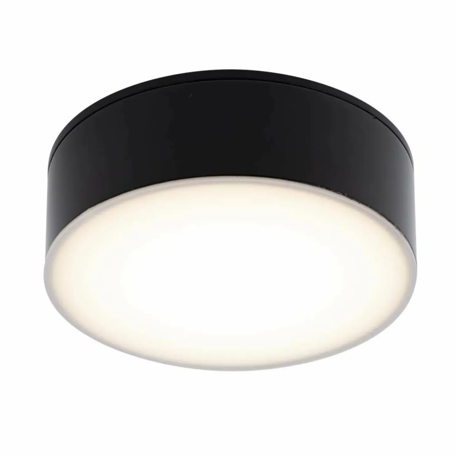 Czarna, niska lampa natynkowa IP44 3000K ANT 8056 z serii TOTTO*Sklep Kaja Best