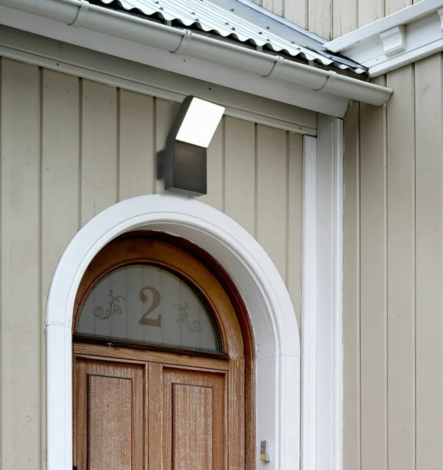 Czarna, nowoczesna lampa elewacyjna LED K-8146 VIDAR | Kaja*Sklep Kaja Fashion