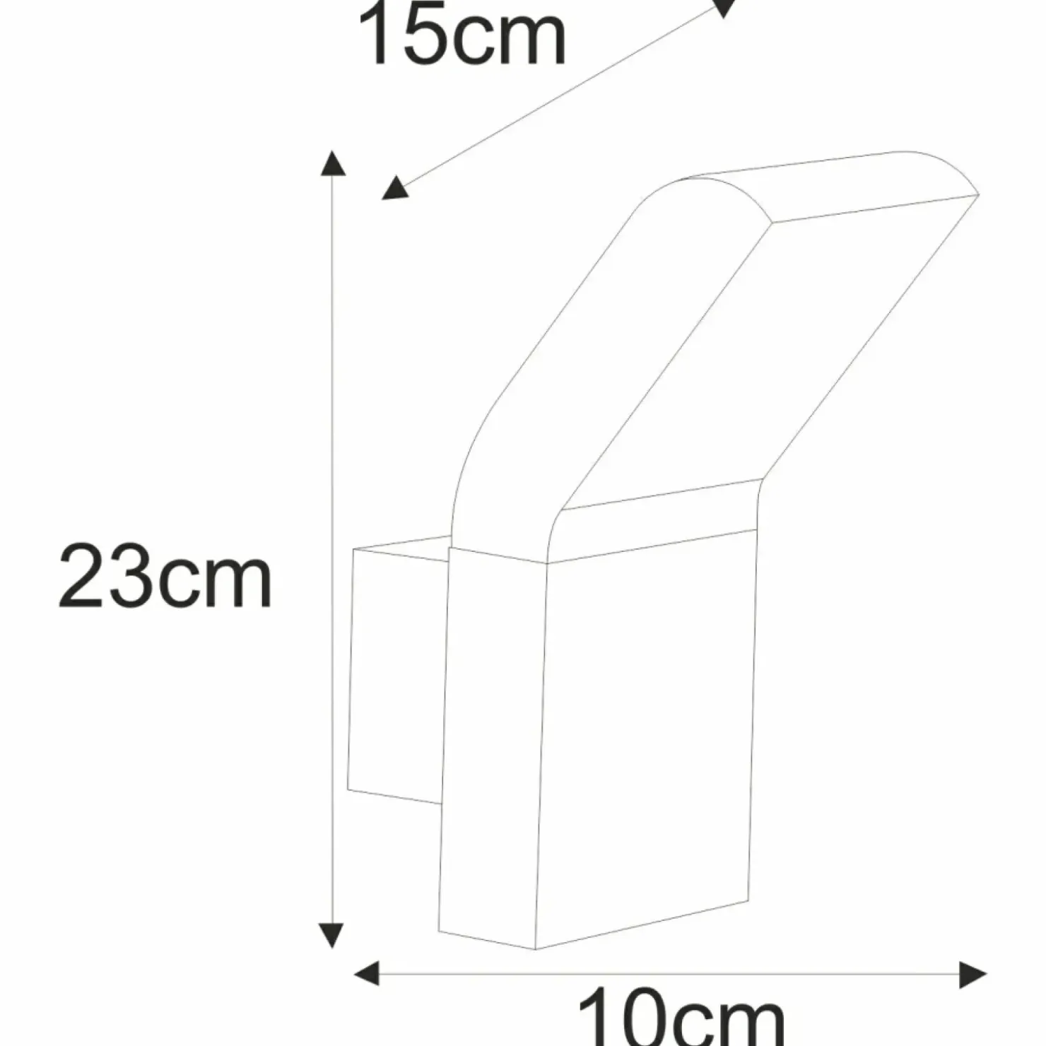 Czarna, nowoczesna lampa elewacyjna LED K-8146 VIDAR | Kaja*Sklep Kaja Fashion