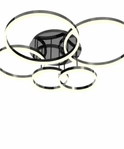 Czarna, nowoczesna lampa sufitowa LED WF 9049-605 PERPIGNON | Kaja*Sklep Kaja Discount