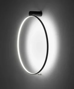 Czarna obręcz sufitowa plafon 4000K ⌀60cm 10865 CIRCOLO LED | Kaja*Sklep Kaja Best Sale