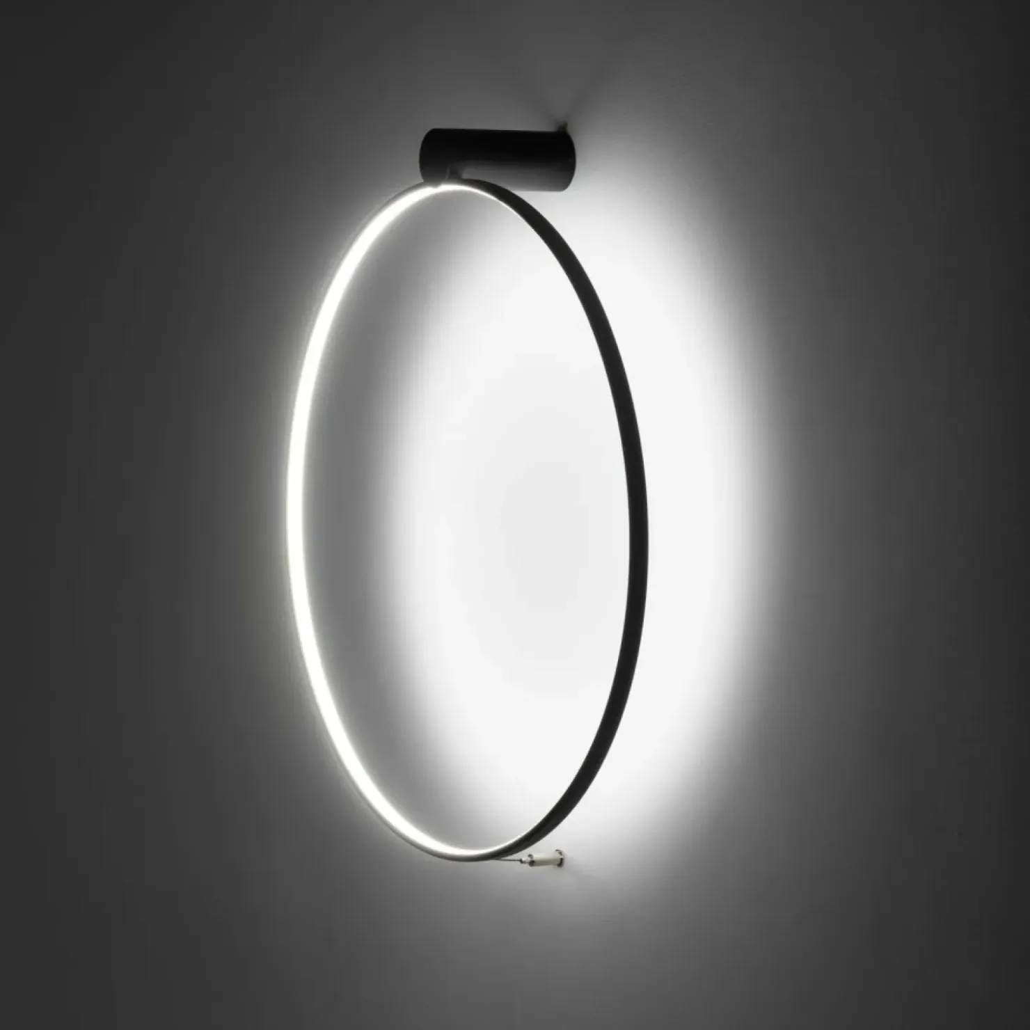 Czarna obręcz sufitowa plafon 4000K ⌀60cm 10865 CIRCOLO LED | Kaja*Sklep Kaja Best Sale