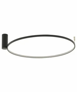 Czarna obręcz sufitowa plafon 4000K ⌀60cm 10865 CIRCOLO LED | Kaja*Sklep Kaja Best Sale