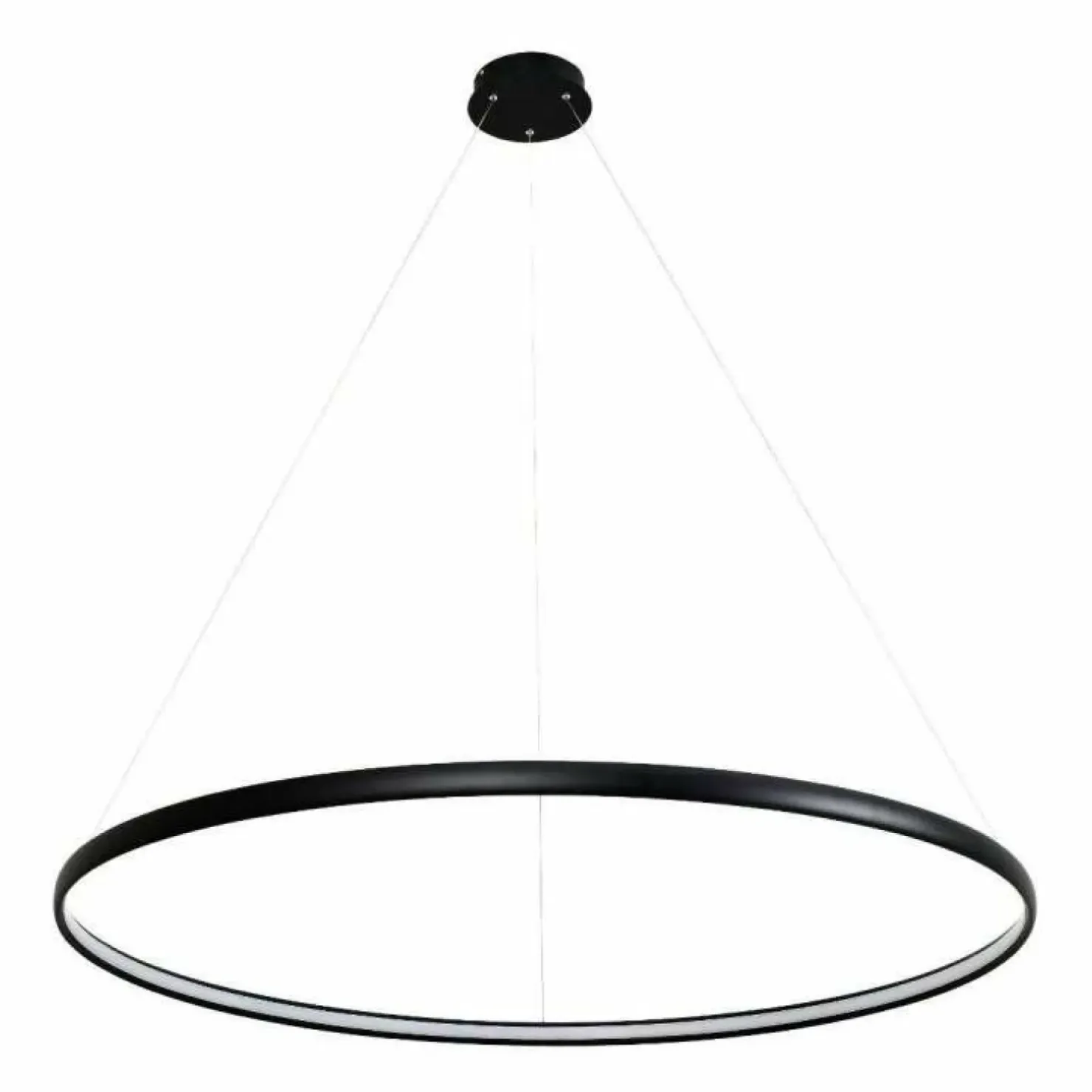 Best Sale Sklep Kaja Czarna okrągła lampa LED wisząca PL210503-1200-BK CARLO | Kaja