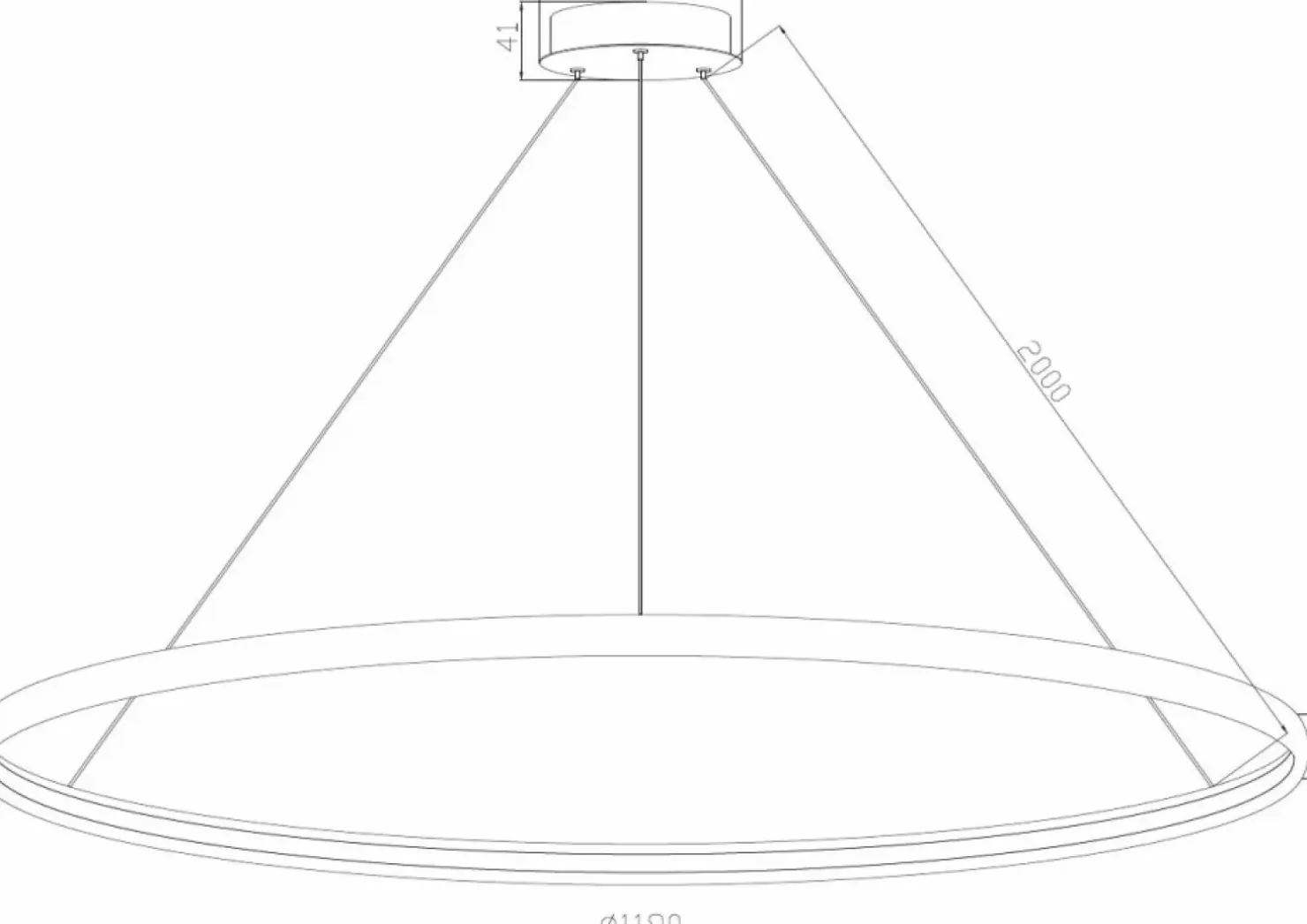 Best Sale Sklep Kaja Czarna okrągła lampa LED wisząca PL210503-1200-BK CARLO | Kaja
