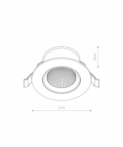 Czarna, okrągła oprawa LED 10W 4000K ⌀11cm 10554 EGINA LED | Kaja*Sklep Kaja Outlet