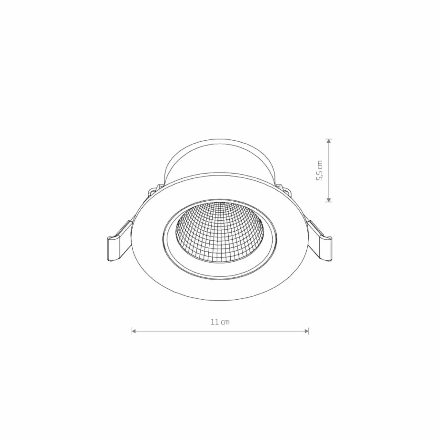 Czarna, okrągła oprawa LED 10W 4000K ⌀11cm 10554 EGINA LED | Kaja*Sklep Kaja Outlet