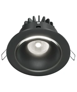 Czarna oprawa wpustowa LED 4000K 830lm DL031-L12W4K-B z serii YIN*Sklep Kaja Cheap
