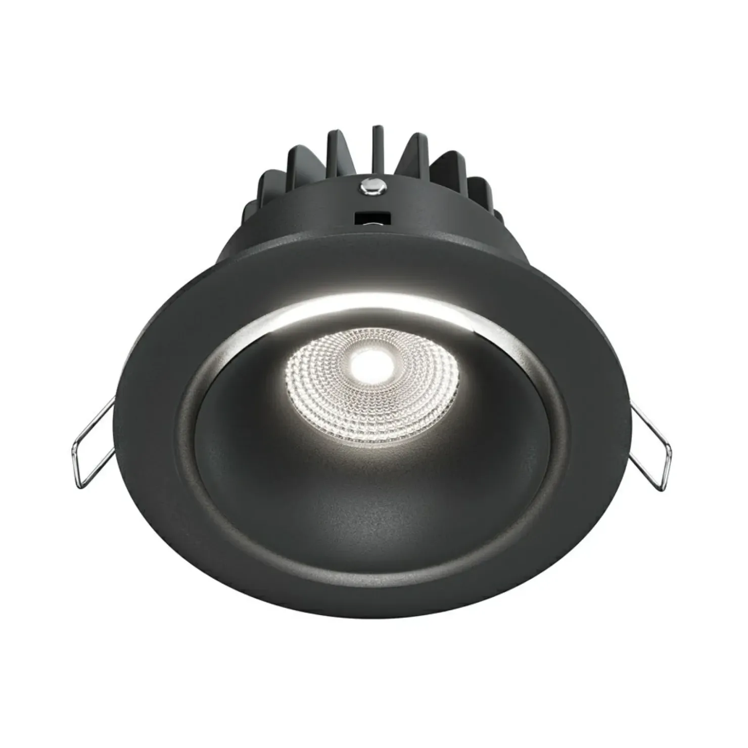 Czarna oprawa wpustowa LED 4000K 830lm DL031-L12W4K-B z serii YIN*Sklep Kaja Cheap