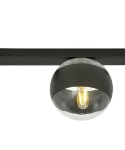 Czarna, pojedyncza lampa sufitowa z kloszem 1123/1 FIT | Kaja*Sklep Kaja Best