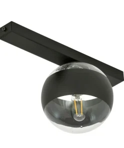 Czarna, pojedyncza lampa sufitowa z kloszem 1123/1 FIT | Kaja*Sklep Kaja Best