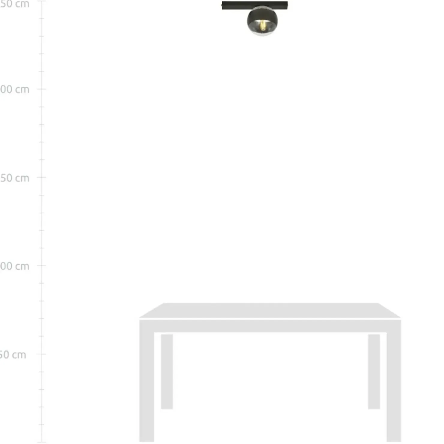 Czarna, pojedyncza lampa sufitowa z kloszem 1123/1 FIT | Kaja*Sklep Kaja Best