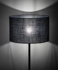 Czarna, prosta lampa podłogowa z abażurem TK 16011 GLORII | Kaja*Sklep Kaja Shop