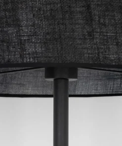 Czarna, prosta lampa podłogowa z abażurem TK 16011 GLORII | Kaja*Sklep Kaja Shop