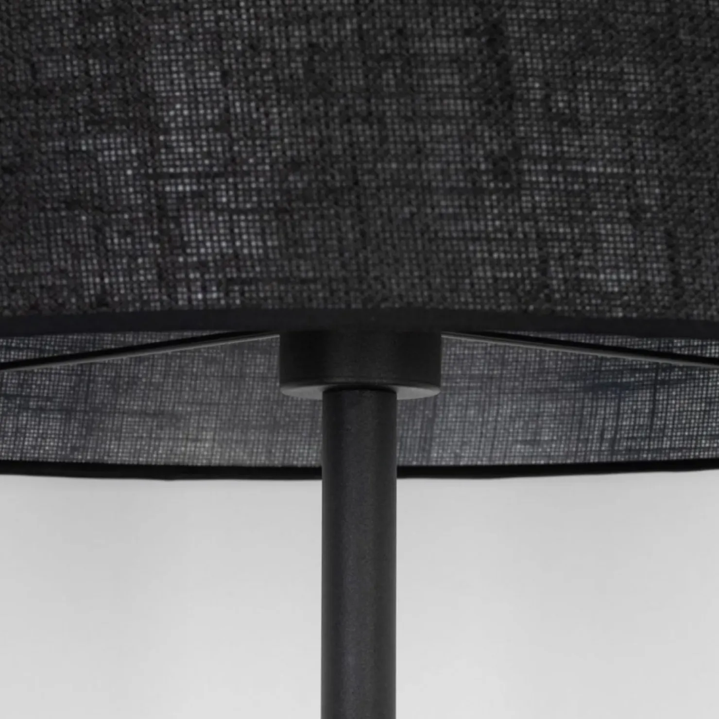 Czarna, prosta lampa podłogowa z abażurem TK 16011 GLORII | Kaja*Sklep Kaja Shop