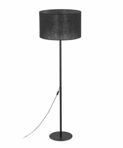 Czarna, prosta lampa podłogowa z abażurem TK 16011 GLORII | Kaja*Sklep Kaja Shop
