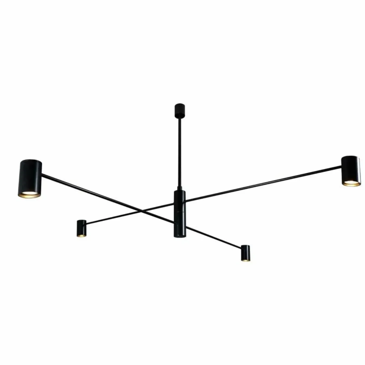 Best Sklep Kaja Czarna, prosta lampa wisząca ze spotami ANT 5636 DAKATA | Kaja
