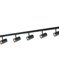 Czarna szyna 1,5m z reflektorami 913721-5-BL-SET MARVI TR JAZZ BL*Sklep Kaja Best Sale