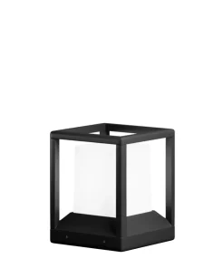 Czarna, zewnętrzna lampa ogrodowa O455FL-01GF1 z serii TRIM*Sklep Kaja Sale