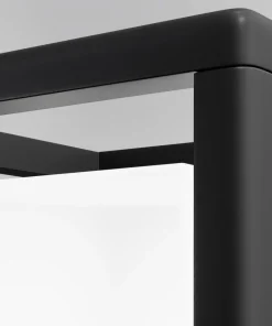 Czarna, zewnętrzna lampa ogrodowa O455FL-01GF1 z serii TRIM*Sklep Kaja Sale