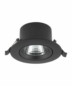 Czarne oczko podtynkowe LED 5W 4000K ⌀9cm 10550 EGINA LED | Kaja*Sklep Kaja Cheap