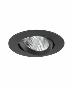 Czarne oczko podtynkowe LED 5W 4000K ⌀9cm 10550 EGINA LED | Kaja*Sklep Kaja Cheap