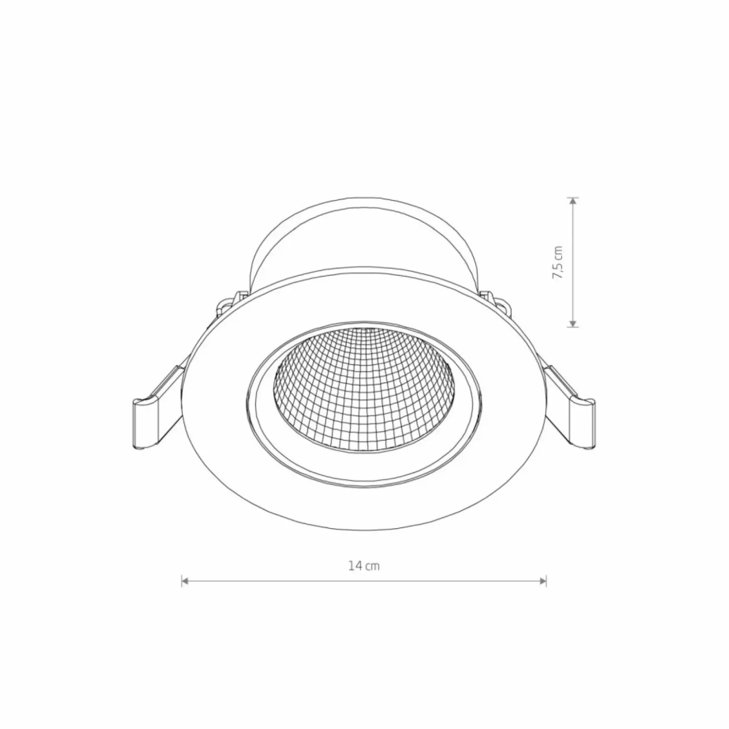 Czarne oczko wpustowe LED 15W 3000K ⌀14cm 10557 EGINA LED | Kaja*Sklep Kaja Outlet