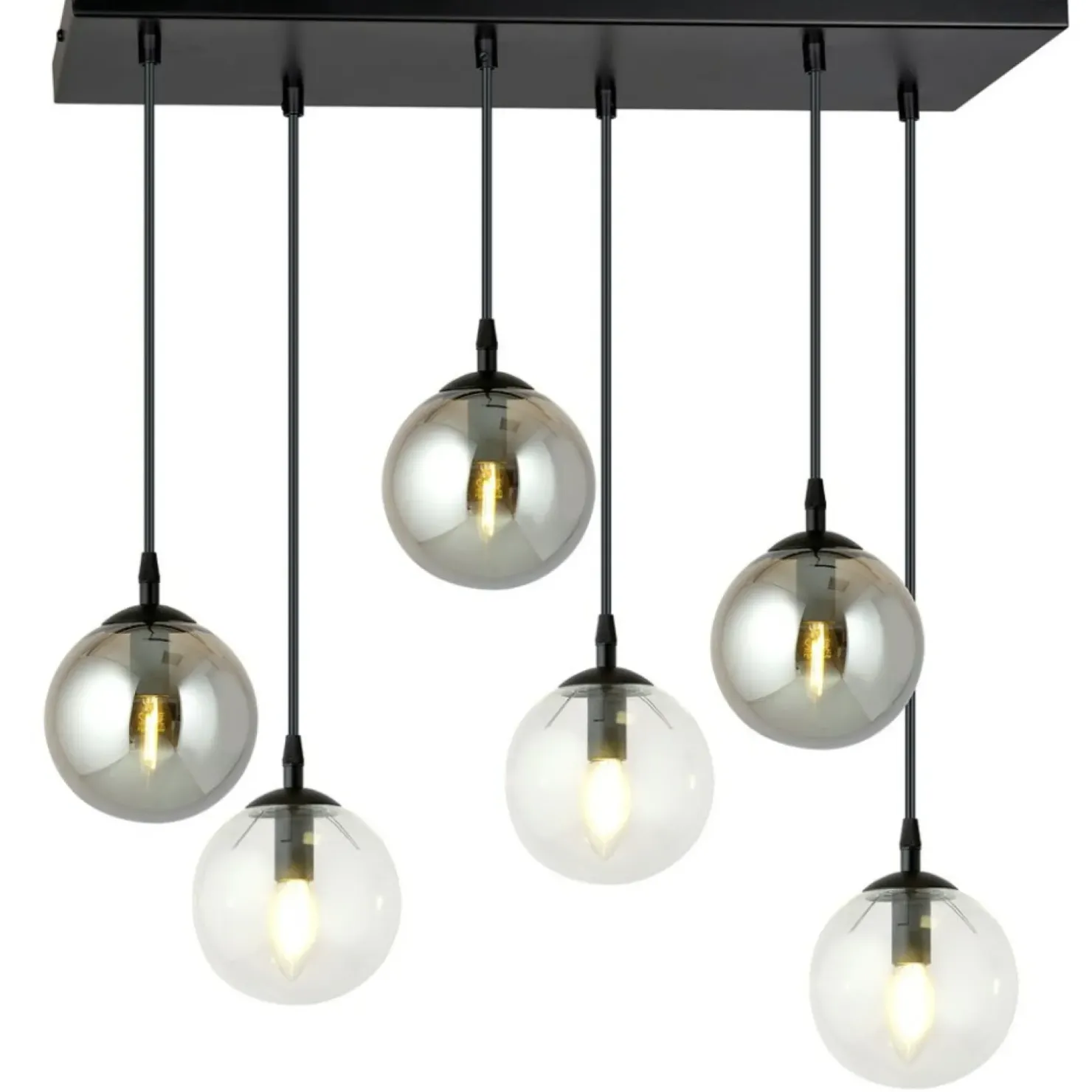 Cheap Sklep Kaja Czarno biała lampa wisząca regulacja wysokości 714/6M2 | Kaja