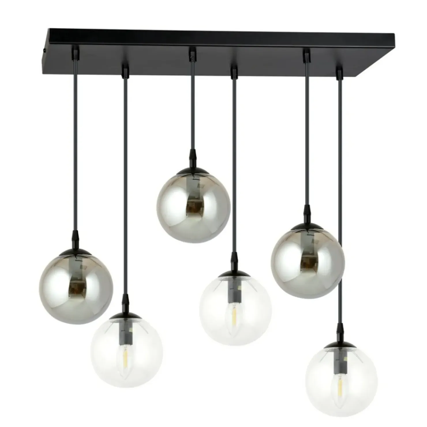 Cheap Sklep Kaja Czarno biała lampa wisząca regulacja wysokości 714/6M2 | Kaja
