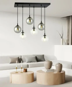 Cheap Sklep Kaja Czarno biała lampa wisząca regulacja wysokości 714/6M2 | Kaja