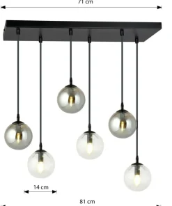 Cheap Sklep Kaja Czarno biała lampa wisząca regulacja wysokości 714/6M2 | Kaja