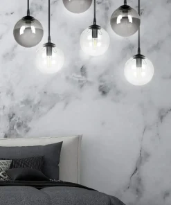 Cheap Sklep Kaja Czarno biała lampa wisząca regulacja wysokości 714/6M2 | Kaja