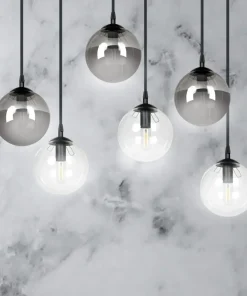 Cheap Sklep Kaja Czarno biała lampa wisząca regulacja wysokości 714/6M2 | Kaja