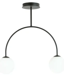 Fashion Sklep Kaja Czarno-biała, klasyczna lampa sufitowa, do salonu 1288/2 z serii ARCHI