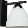 Czarno-biały kinkiet, stożkowy klosz O3250 K1 CZA + CH z serii FABER*Sklep Kaja Discount